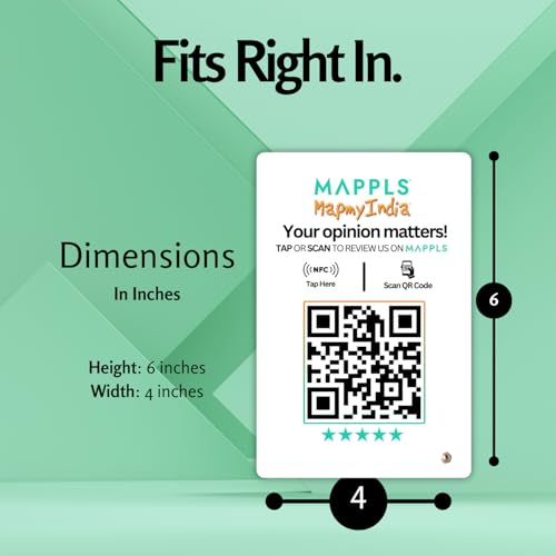 Mappls Review NFC Standee with NFC & QR Code by tinydabba - 8