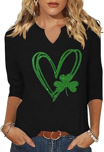 Women's Lucky Irish 3/4 Sleeve Party Shirt