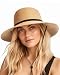 Womens Wide Brim Sun Hat with Wind Lanyard UPF 50 Summer Sun Straw Hats for Women