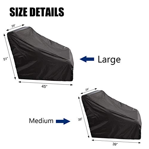 Womaco Mobility Scooter Cover Waterproof Power Electric Wheel Chair Cover For Travel Outdoor Wheelchair Storage Bag Rain Protector From Dust Dirt Snow Rain Sun Rays (Black, Medium) #TOP5