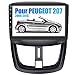 AWESAFE Autoradio pour Peugeot 207 2006-2015,Android 10.0 Écran Tactile 9" HD Support WiFi Bluetooth DSP FM AM RDS USB Commande au Volant et Autres Fonctions[2Go+32Go]