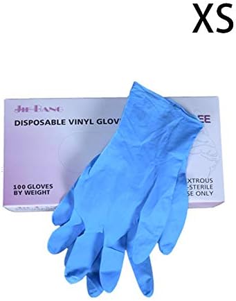 Disposable Gloves, Blue Surgical Thick Nitrile Gloves, Non-Slip Rubber Latex Gloves(100 Packs)