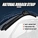 Universal UTV & Golf Cart Wiper Blade with Manual Wiper Arm Kit | Heavy-Duty All-Weather Sintered Metal Design for Polaris/Club Car/Yamaha | Easy Tool-Free Installation