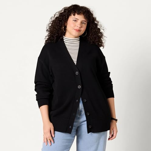 Image of Amazon Essentials Women's Relaxed Fit Midweight Cardigan Sweater