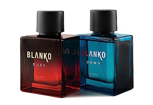 Image of BLANKO by KING - Dusk and Dawn Luxury Perfume for Men 2x100ml with Patchouli, Amber & Musk Scent| Solid Long Lasting Smell Eau De Parfum | Gift Set for Husband, Father, Brother, Boyfriend(100ml (Pack of 2))