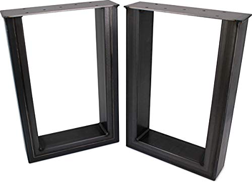 Preisvergleich Produktbild 1 Paar DeinGut Münsterland GmbH Bankkufen Bankgestell Bankbeine Tischgestell Tischkufen Stahl Kufen (30cm B, 43,5cm H, 8 cm T; Bank)