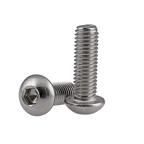 BOZONLI Button Head Bolts Stainless Steel Socket Allen Key Dome Head Bolt Machine Screws, M2.5 * 40mm,50 pcs - Image 2