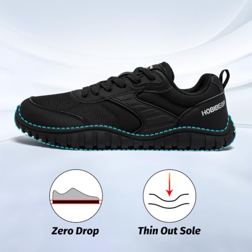 HOBIBEAR Wide Barefoot Shoes for Womens Mens Minimalist Trail Running Hiking Sneakers Comfortable Lightweight3