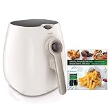 Philips Starfish Technology Airfryer with Cookbook, White - 1.8lb/2.75qt- HD9220/58 (Renewed)