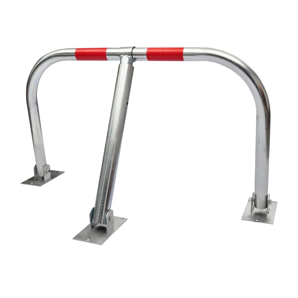 vidaXL Barrière de Parking Rabattable 3 Pieds Verrouillage Stationnement