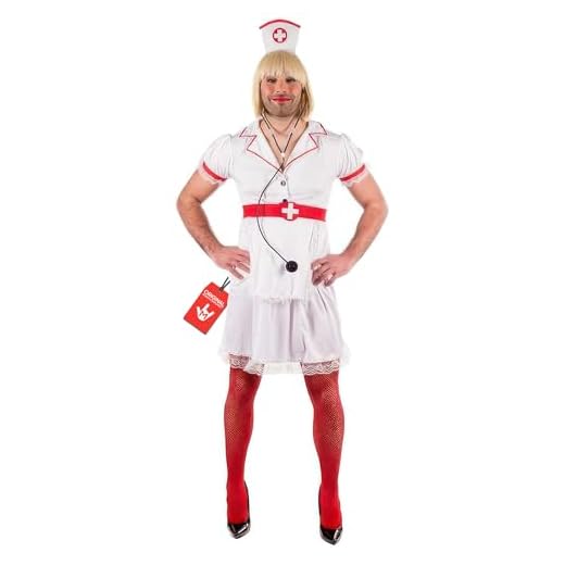 Fun Shack Disfraz Enfermera Adulto, Enfermera Disfraz Sexy Hombre, Disfraz Enfermera Hombre, Disfraces De Enfermera, Disfraz Despedida Soltero Hombre, Disfraz Carnaval Hombre Talla L