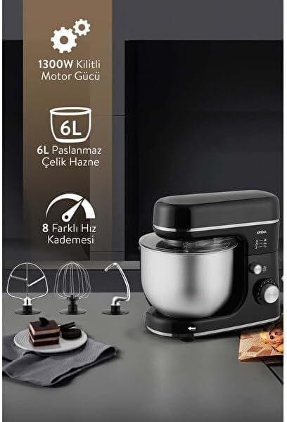 Sinbo SMX-2769 Stand Mixer with all three attachments
