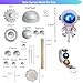 THINNGEN Solar System Model for Crafts, 54 Pack Solar System Project Kit Includes Polystyrene Foam Balls, Flags, Brushes, Sticks, Color Set, Mixing Tray, Stickers, Balloon for DIY Learn Planets