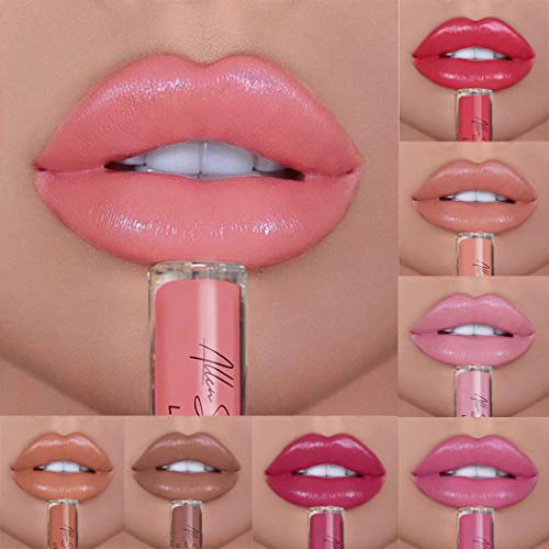 Eyret Creamy Liquid Velvet Lipsticks Gloss Silky Lipstick Long-lasting Waterproof Lip Color Beauty Makeup Cosmetics for Women and Girls (Nude 4#)