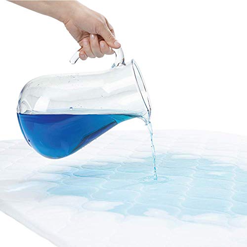 Pillowtop Mattress Pad Cover Queen Size - Hypoallergenic - Cotton Down Alternative Filled Mattress Topper