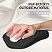 Gleamtide Ergonomic Raised Mouse Pad Wrist Support with Bilateral Slope Memory Foam Mousepad for Wrist Rest and Carpal Tunnel Pain Relief 11.8x7.9〃 Black