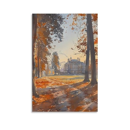 Póster de viaje de Antigua Guatemala, pintura de acuarela, decoración máxima de mediados de siglo, arte de pared moderno ecléctico, sin marco, 60 x 90 cm