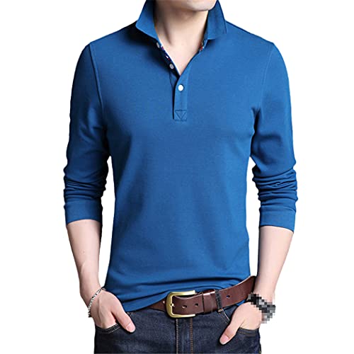 Polo manches longues homme coton 3XL pour un confort casual
