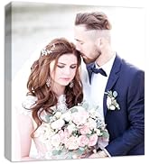 KUNHAAH Personalized Photo to Canvas Print - Custom Framed Canvas Prints with Your Photos on Cust...