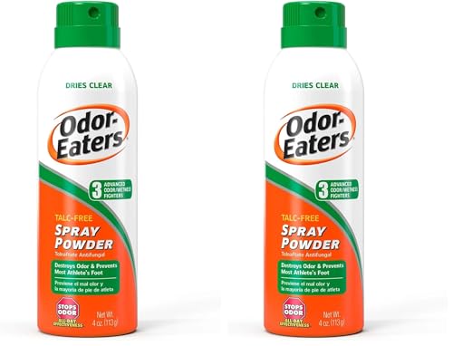 Odor-Eaters Foot Spray Powder 4 Oz (Packaging May Vary) (Pack of 2)