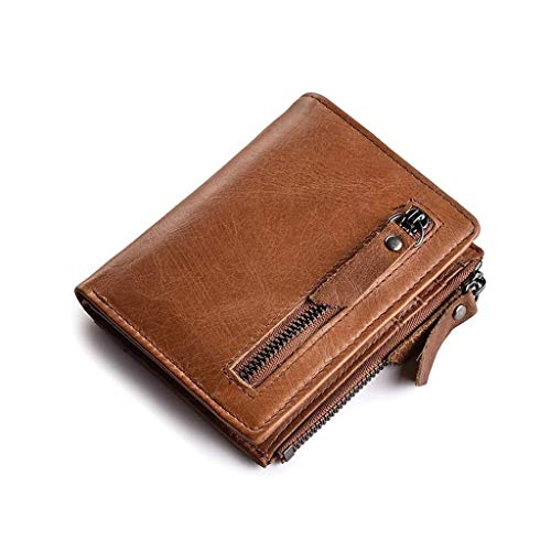 Leather Wallet Blocking Wallets Credit Card Holder Coin Pocket Purse For Male And Female