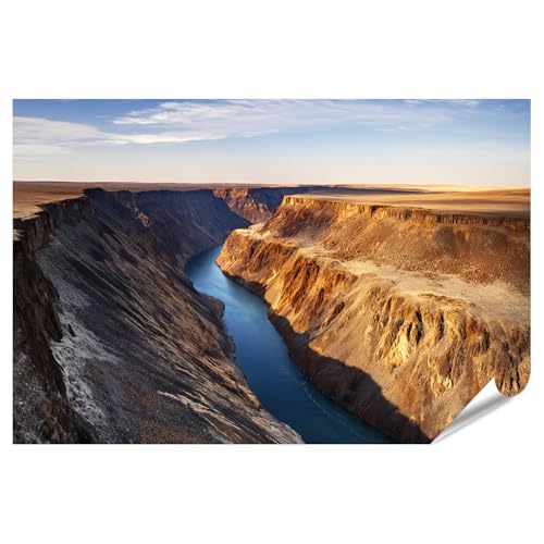Poster Majestueux Canyon Rivière pour habiller un grand mur blanc vide