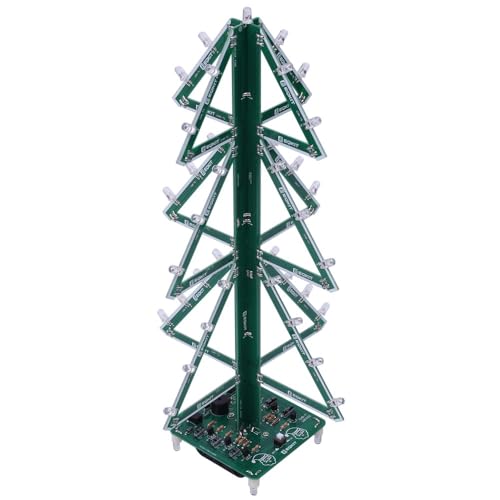 DIY Weihnachten Löt Bausatz, Blinkender Musikalischer Weihnachtsbaum Lötset, Bunte Blinklicht Elektronik Weihnachtsbaum-Lötset für Selber Löten, Löttrainings Dekoration Geschenk