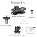 Craznick Backpack Mount Clip - for DJI OSMO Pocket 3 Magnetic Mounts 360° Rotation Action 5 Pro Backpacks Shoulder Strap Clips Most Cameras GoPro Insta360 OSMO Pocket Accessories