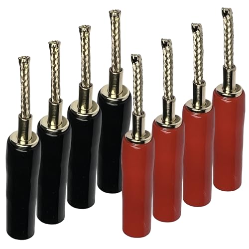 CESS 2mm Flex Pin Braided Gold Plated Banana Plug for