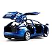 1/32 Model x Metal Die Casting Toy Car for 3 to 12 Year Old Boy Pull Back Car Toy with Sound and Lights (Blue)