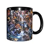 機動戦士ガンダム マグカップ 大容量 耐熱耐寒性 ウォーターカップ ハンドル付き アニメグッズ 陶器コーヒーカップ Black