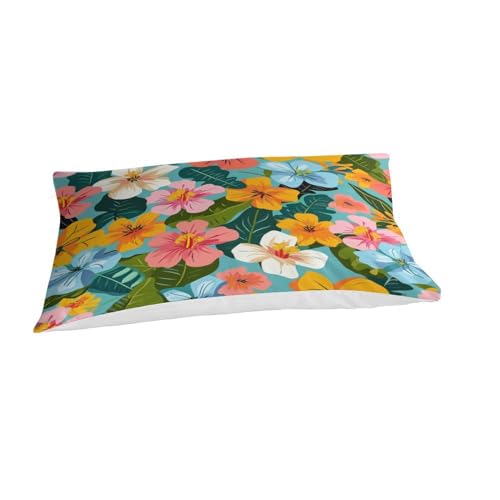 Housse de couette fleurs 3D lit simple pour une chambre printanière