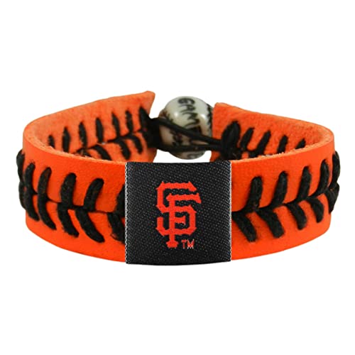 MLB San Francisco Giants Orange Team Color Baseball Bracelet