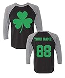 Tee Miracle Custom Jerseys St Patrick's Day T Shirts ~ Saint Pattys Baseball Raglans Irish Outfits ☘☘