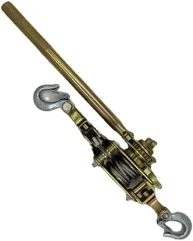 3T 3 フック和風ラチェットケーブルプーラー、ハンドスチールワイヤーローププラーラチェット引っ張りワイヤーグリップ