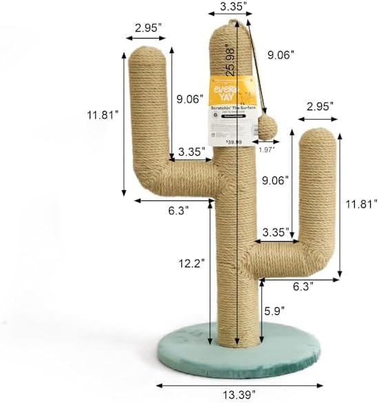 review EveryYay Scratchin' The Surface Cactus Cat Scratcher, 27
