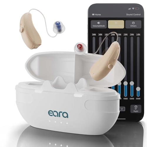 Eara Explore Li+ Rechargeable OTC Hearing Aids – Self-Fitting, Bluetooth
