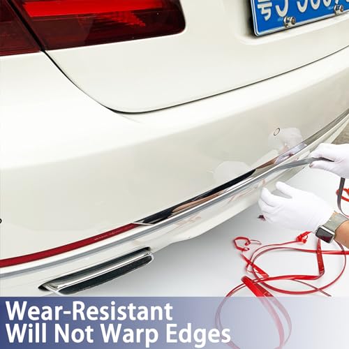 FAELNK Zierleisten Selbstklebend Wand 5M X 6MM Chrom Zierleiste Selbstklebend Silber Edelstahl Wandleisten Mit Schutzfolie Wasserdichte für Wand Tür Decke Möbel Auto