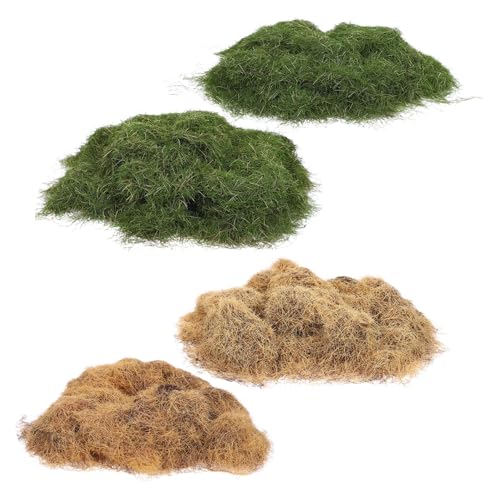 HEALSOPTHY 静的 草 房 フェイク 常緑樹 草 鉄道 モデル ジオラマ シミュレーション 砂 レイアウト 電車 ジオラマ ミニチュア モデル 鉄