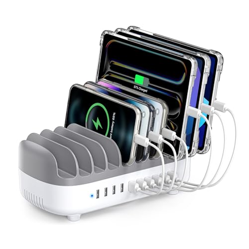 ORICO 120W Station De Charge pour Plusieurs Appareils, Nouvelle Mise ¨¤ Niveau 10 Ports USB Charging Station avec Ventilateur De Refroidissement, Compatible...