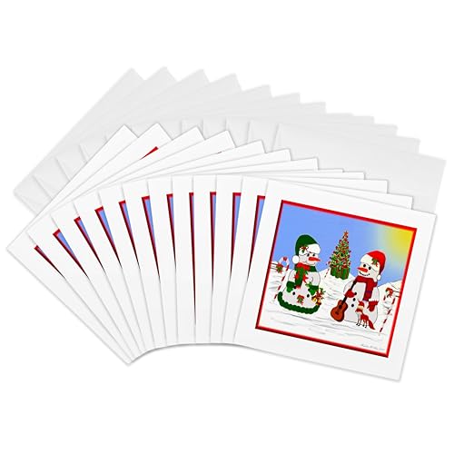 Cartes de vœux bonshommes de neige pour accompagner vos cadeaux de fin d'année
