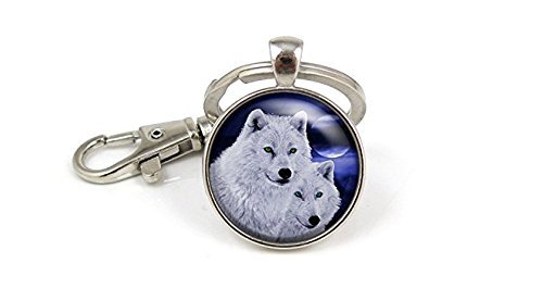 Preisvergleich Produktbild Wolf Schlüsselanhänger Pärchen Wolf Loyalität Anhänger Wölfe Wolf Schlüsselanhänger Schlüsselanhänger
