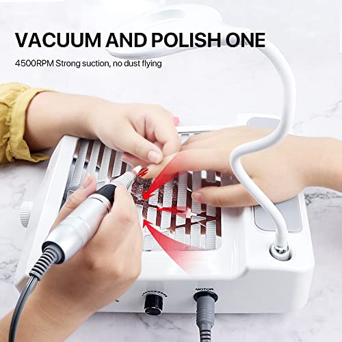 Nail-Dust-Collector-4-in-1-Nail-Dust-Collector-for-Acrylic-Nails-Electric-Nail-Drill-35000-RPM-80W-Dust-Collector-for-Nails-LED-Table-Light-GLHDDL-for-Nail-Salon-and-Everyday-Home-Use