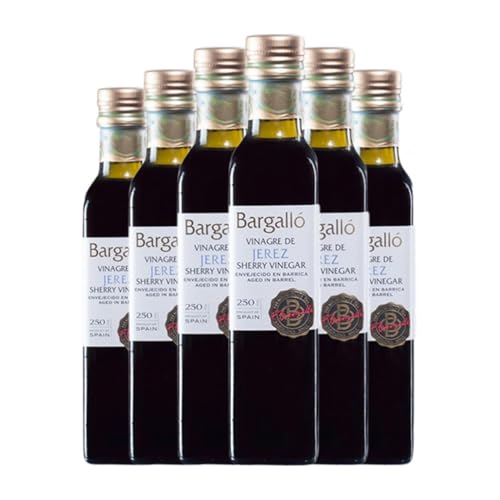 Vinagre Bargalló Jerez Botellín 25 cl (Caja de 6 Botellín de 25 cl)