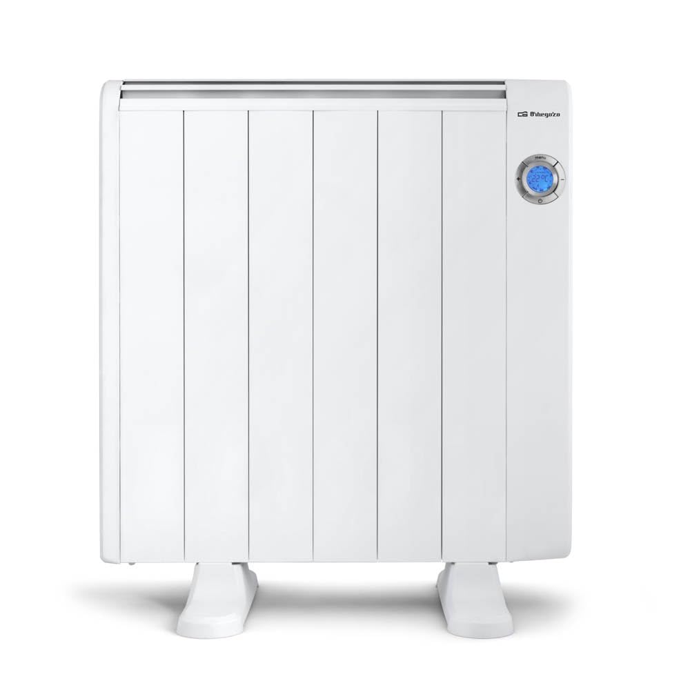 Emisor Térmico bajo Consumo 6 elementos, 1000W. Mando a distancia, pantalla digital LCD
