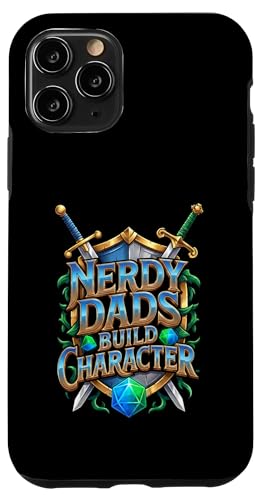 Nerdy Dads Build Character Funny RPG Dice Tabletop Gamer �X�}�z�P�[�X iPhone 11 Pro �p