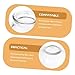 Gogogmee 5pcs Glass Cupping Thickened Chinese Cupping Cups for Home Massage Suction Vacuum Tool for Enhanced Blood Flow and Metabolism