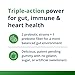 Metagenics UltraFlora 3 in 1 Daily Probiotic & Postbiotic Gummies - Shelf-Stable for Adults & Kids - Supports Gut Health, Healthy Gut Flora & Immune Support* - 60 Gummies