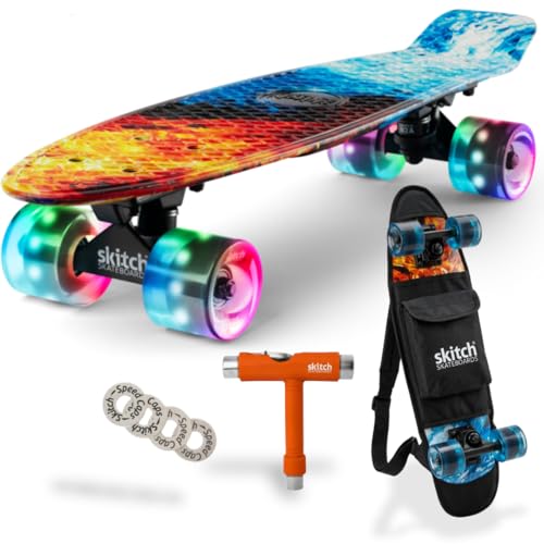 SKITCH Complete Skateboard for Kids Ages 4-6 Year Old...