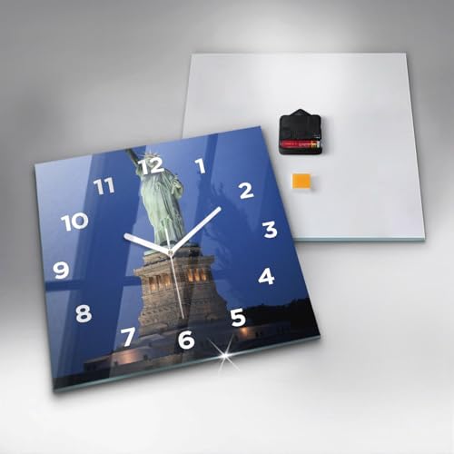 Horloge murale New York Wallfluent pour une ambiance moderne et silencieuse - 5
